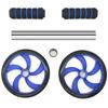 Ab Roller Wheel ролик для упражнений на пресс - классический двойной ролик с ручками из пенопласта - включает в себя утолщенную наколенник