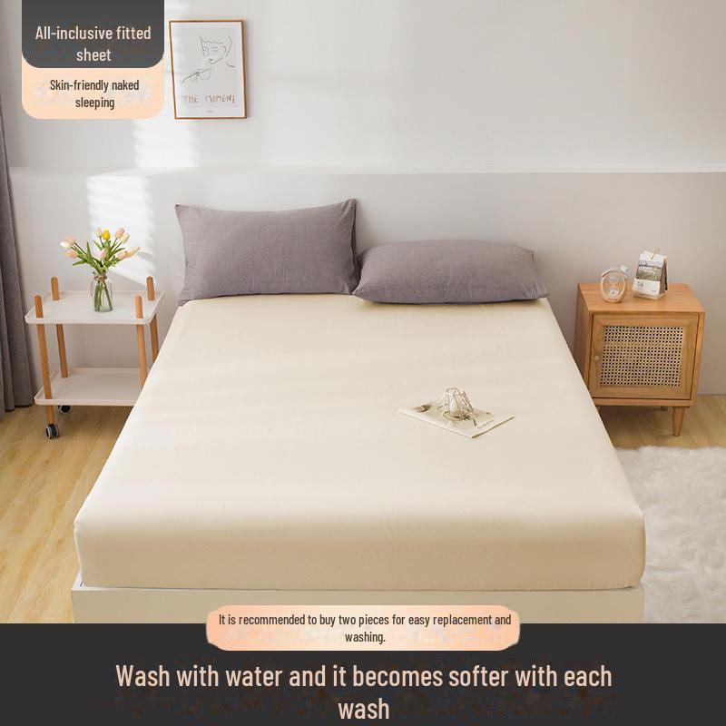 Нескользящее покрывало из стираного хлопка на резинке, пылезащитный чехол для матраса 1,8 м