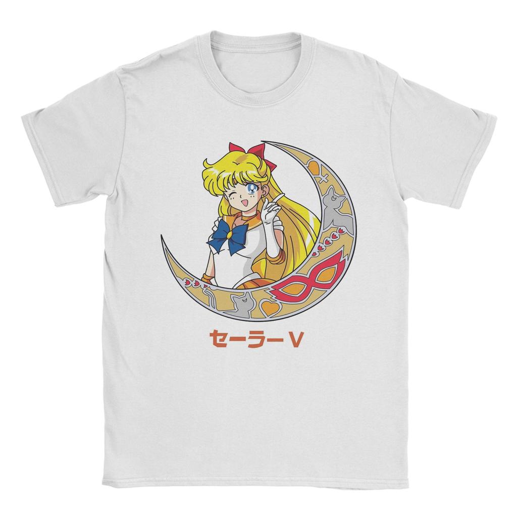 Sailors Moons T Shirts Men Pure Cotton Vintage TShirt O Neck Tees Short Sleeve Tops 4XL 5XL 6XL