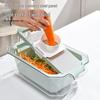 Многофункциональная овощерезка и терка из нержавеющей стали, Deluxe, с китайской вилкой (адаптер в комплекте)