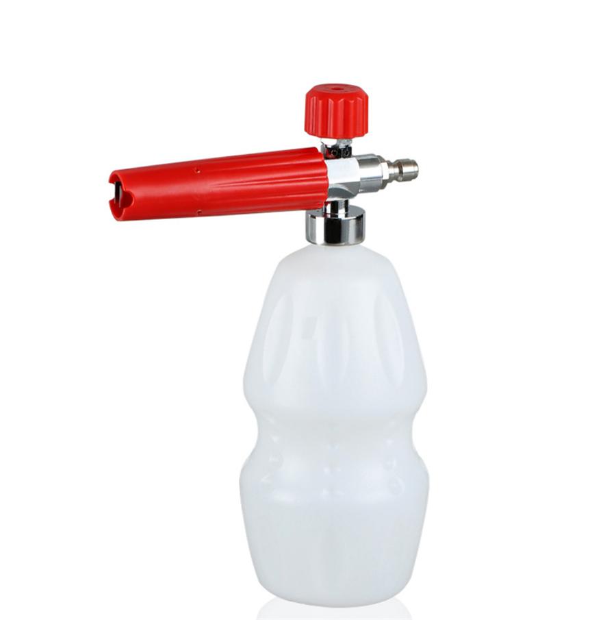 Adjustable 1/4" F Inlet Foam Lance Car Washer Soap 1L Bottle Wash Gun