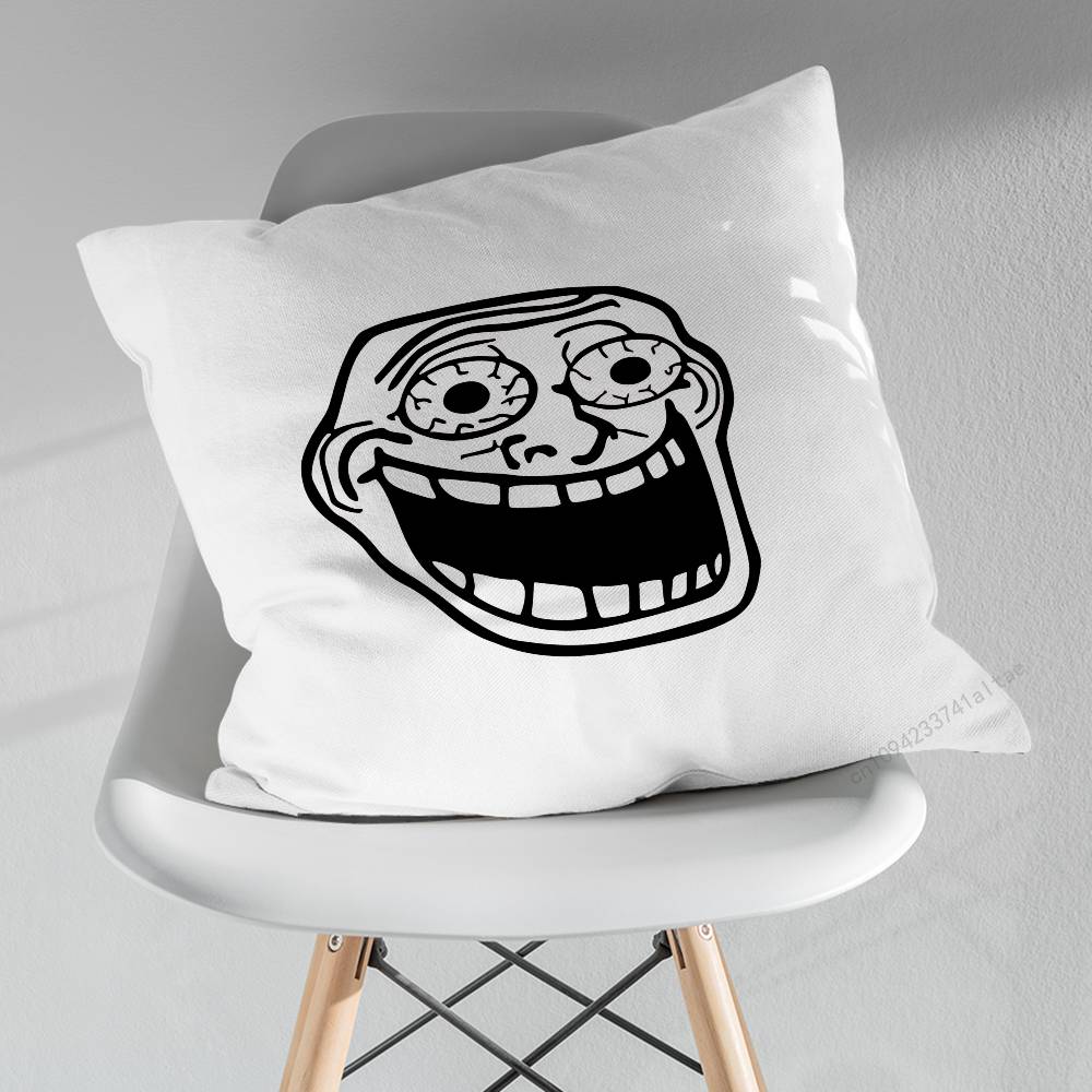Смешная Подушка-Чехол TTroll FFace Для 30x30см45x45см55x55см Для Домашнего Декора Спальни И Защиты