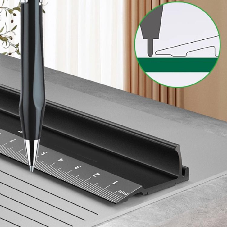 Универсальная прямая линейка из алюминиевого сплава, линейка для черчения, металлический измерительный инструмент для инженерного проектирования, технического черчения