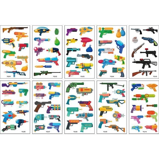 Новые 10 листов/партия детские милые мультяшные единороги временные татуировки наклейки для детского душа детский макияж для тела наклейки татуировки русалка па