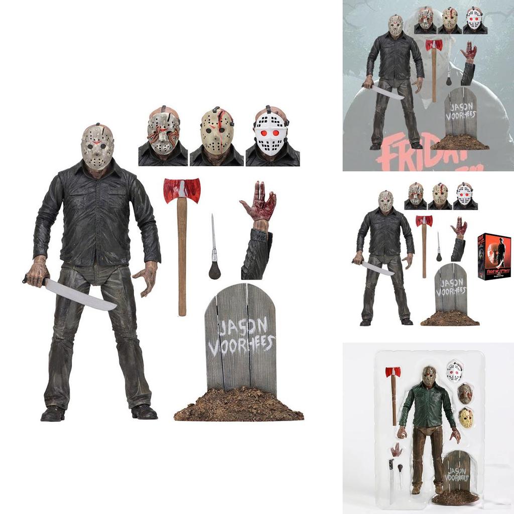 1980 Version Jason Action Figure Model Neca Friday The 13th Deluxe Edition Creative And Terrifying