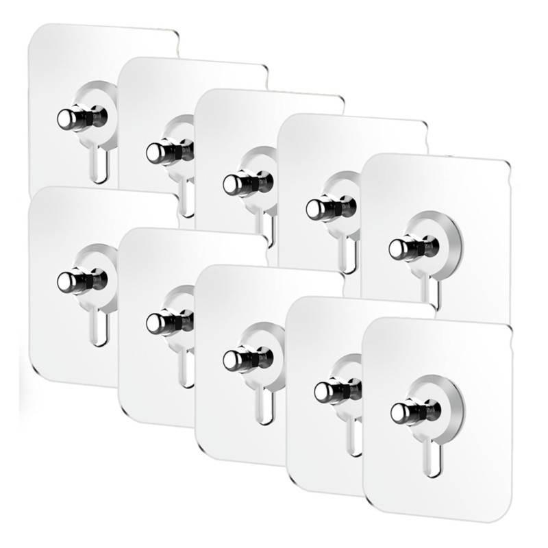 Клейкий крючок без сверления Нержавеющая сталь Прозрачный настенный для организации дома