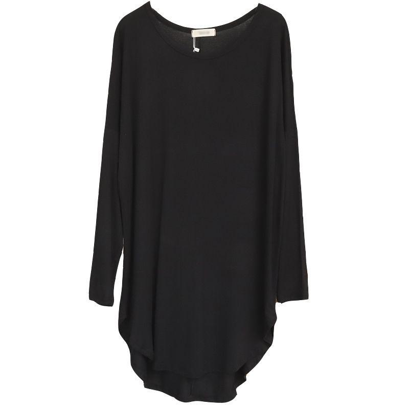 Women's Modal Irregular Short-Sleeve Tunic - Lightweight, Loose Fit for Spring/Summer, with Sun Protection