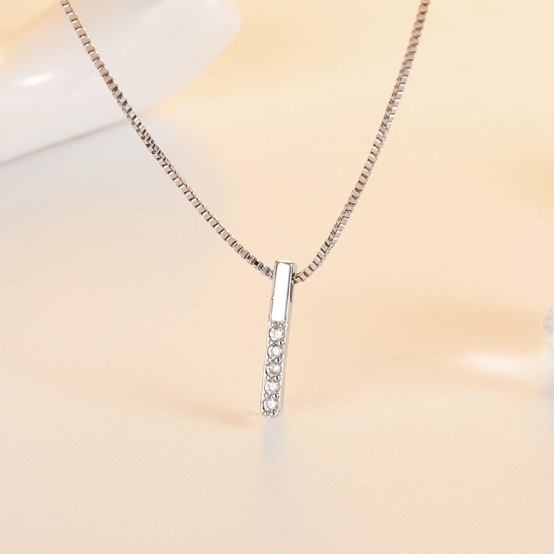Минималистичное сверкающее бриллиантовое колье на ключицу - Модный подарок для нее