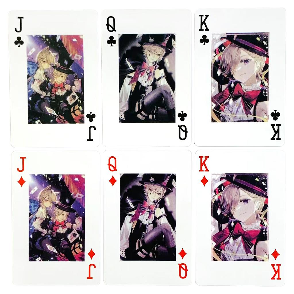 КАРТЫ Игра 55 шт. Карты Genshin Impact Лини Герой Косплей Покер Магия Игральные карты Хэллоуин Рождественская вечеринка Игра