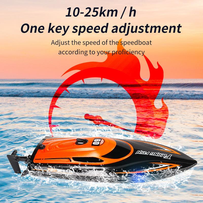 HJ812 RC лодка 2.4G высокоскоростная дистанционно управляемая скоростная лодка водные игрушки детская электрическая RC лодка со световой моделью