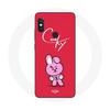 Case for Xiaomi Redmi Note 5 Pro BTS Bangtan Boys BT21 Cooky Red Background