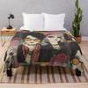 Iconic Glam Rock Fashion Aesthetic Throw Blanket