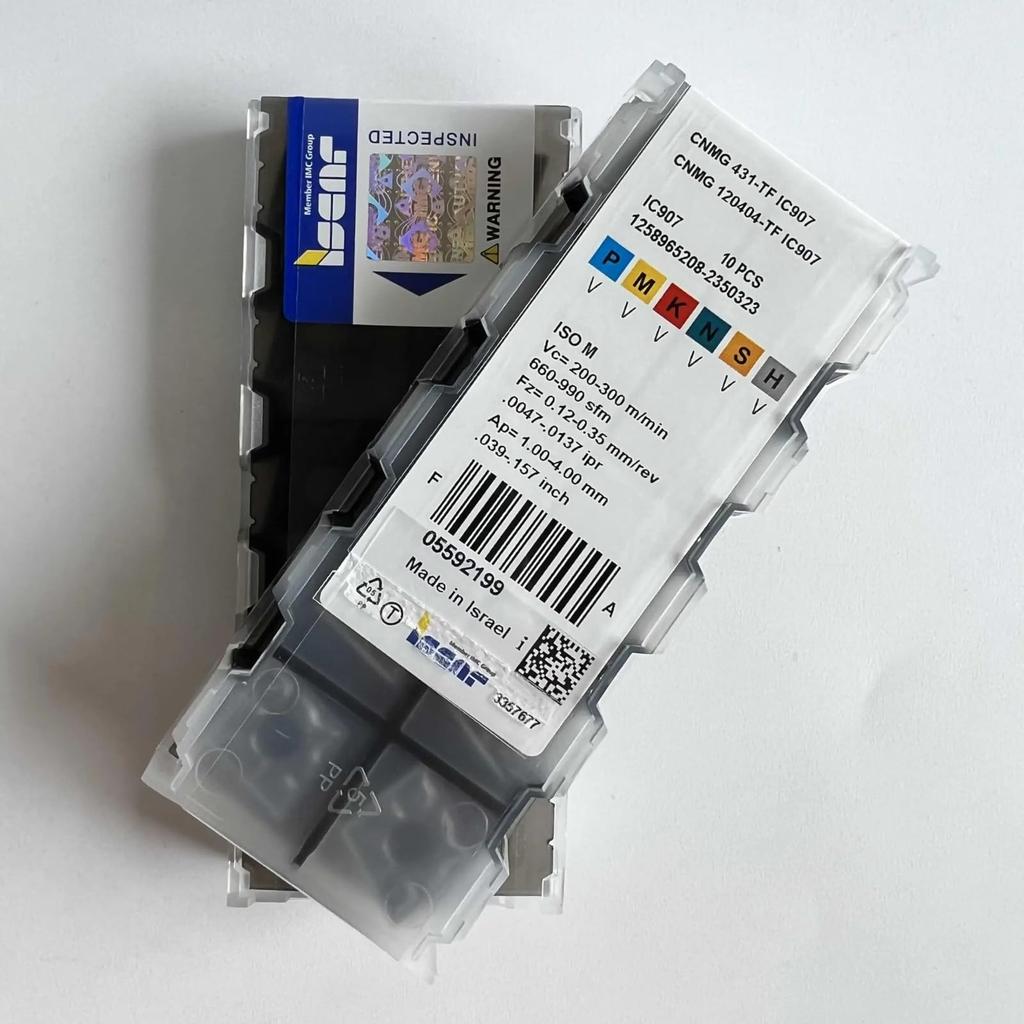CNMG120404-TF IC907 / Промышленные сменные твердосплавные пластины 10 ШТ.