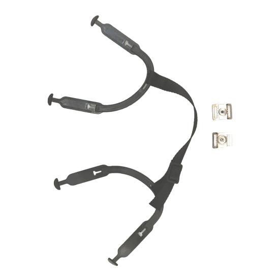 Ремешок для подбородка хоккейного шлема с металлической пряжкой для большей прочности и удобной посадки