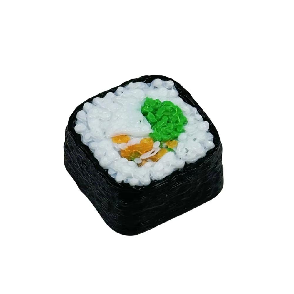Resin Sushi Key Cap Cute Decoration Creative Design Mechanical Keyboard Key Cap Desktop Decor Food Shape For ESC Keycaps