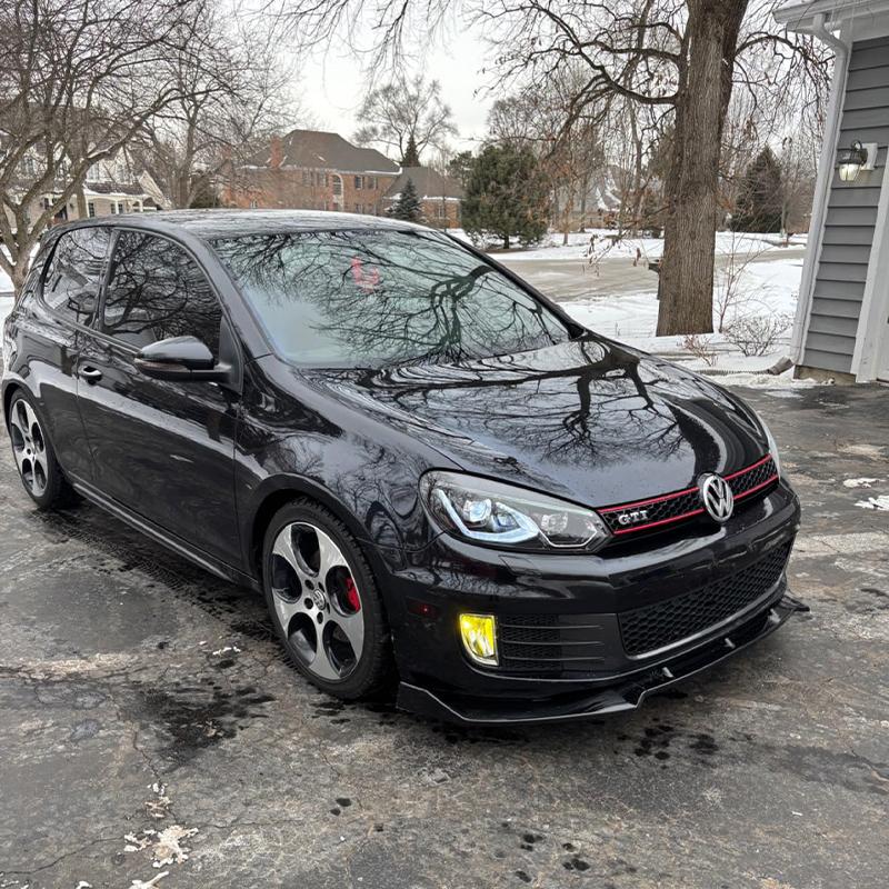 Car Front Bumper Splitter Lip Diffuser Body Kit Spoiler Guard For Golf 6 MK6 GTI GTD 2008 2009 2010 2011 2012 2013