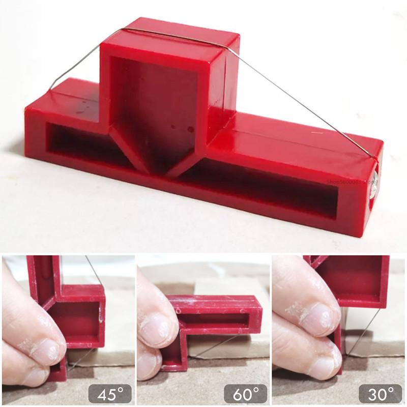 Pottery Clay Angle Cutting Tools Ceramic Bevel Cutter Mud Finishing Tool Soft Clay Polymer Clay Board Stitching Modeling Tools