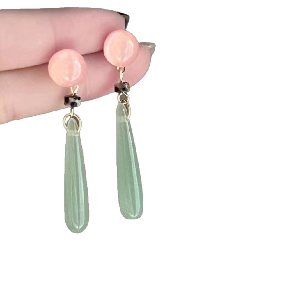 Винтажные серьги-бабочки с цветами в китайском стиле, серьги для ханфу, ювелирные аксессуары