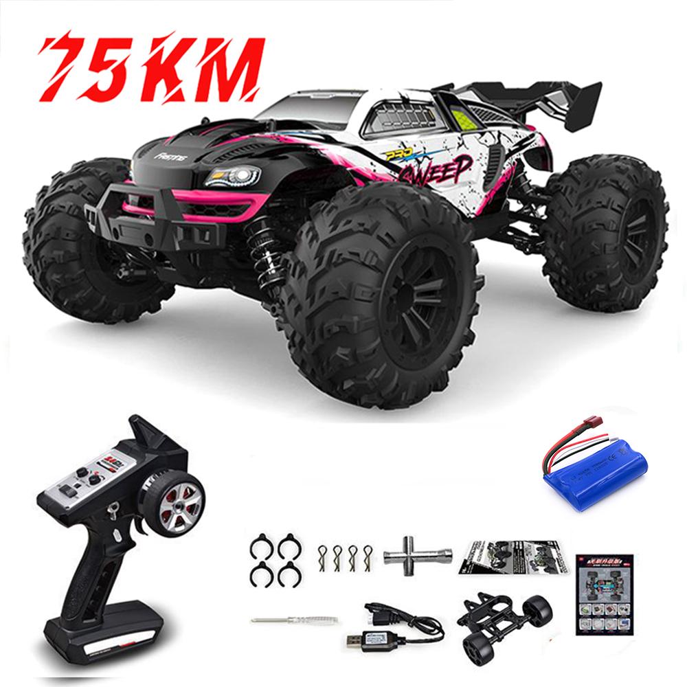 1:16 75 км/ч или 50 км/ч 4WD RC машинка с дистанционным управлением LED машинки высокоскоростной дрифт монстр-трак для детей против игрушек Wltoys 144001