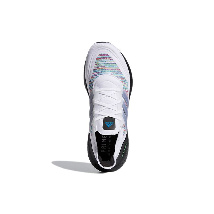 adidas Кроссовки унисекс UltraBoost 21 White Screaming Green Cloud-White Core-Black GZ3194