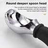 Ice Cream Spoon 304 Stainless Steel Non-Slip Ergonomic Handle Baking Desserts Spoon Reliable Dessert Serving Tool