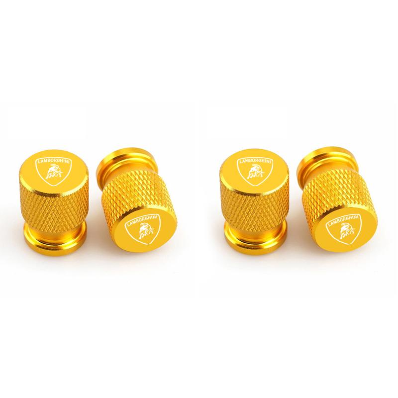 4pcs Metal Car Tire Valve Cap Car Tyre Air Stems Cover For Lamborghini LP570 LP610 Urus LP700 LP770 Gallardo Aventador Accessory czl1