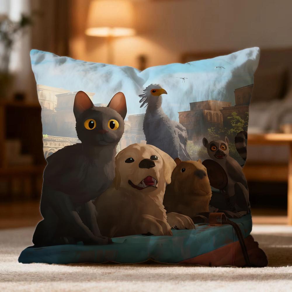 Popular F-FFlow Cushion Cover Soft Washable Pillow Case Multi-Scene for Couch Bed Travel Office Use