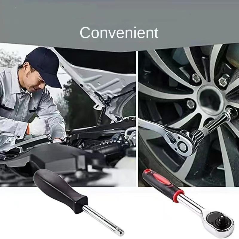 Набор инструментов из 46 предметов для автомобиля, отвертка и бита, трещотка, динамометрический ключ, гаечный ключ, торцевой ключ, ручной инструмент