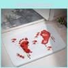Кровавый след Хэллоуина Входной коврик из прочного полиэстера для прихожей и коммерческого использования