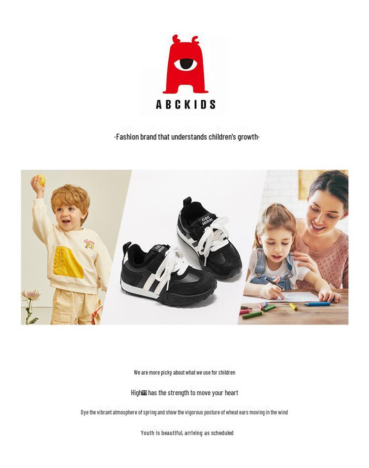 ABCkids Новые зимние детские ботинки с плюшем: Универсальные Аган для девочек и модные спортивные стили для мальчиков