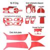 15-18 New City Greiz Center Console Carbon Fiber Gear Decoration Sticker