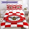 3pcs Football Team (38) Design Cover Set - HD Printed Bedding with 1 Cover and 2 Pillowcases - Perfect for Home and Dorm Decor