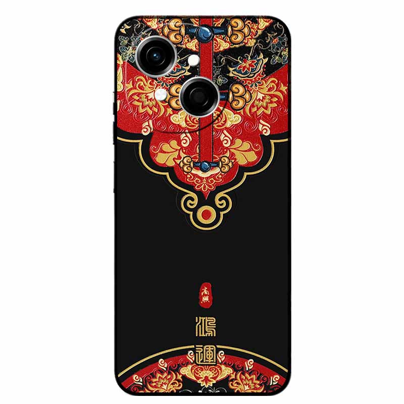 3D Cartoon Emboss Case For Tecno Spark Go 1S Relief Embossed Retro Silicone Back Covers For Spark Go 1S Black Funda Anime Bumper