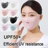 Breathable Cycling Face Mask Thin Face Cover Soft Ice Silk Face Mask  Summer