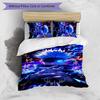 Gojo Satoru Pattern Printed 3PCS Bedding Set, Soft Skin-Friendly Washable Duvet Cover & Pillowcases Set