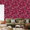 Pink Glitter Leather Wallpaper in Pink, Burgundy and Black 50x1000