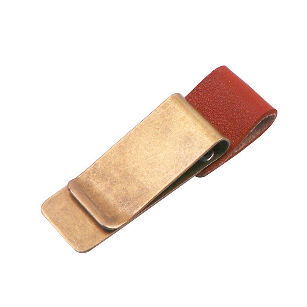 Metal Clip Pencil Holder Stainless Steel Bookmark Pencil Clip Pen Loop Memo Clip Pen Holder