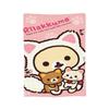 Pink Cute Bear Rilakkuma Blanket  Fuzzy Awesome Breathable Throw Blankets for Bed Sofa  Winter,