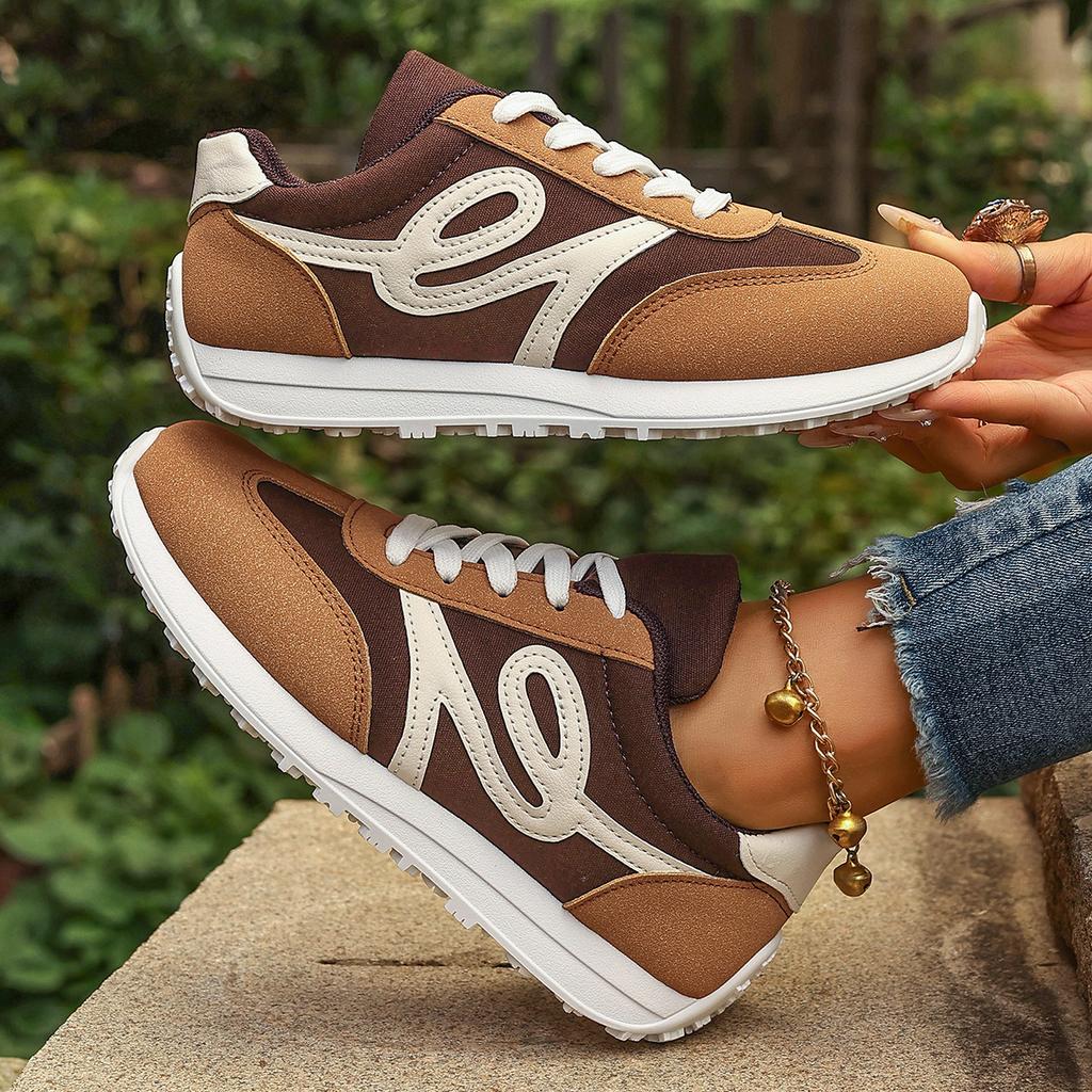 Fashion Women Designer Sneakers Versatile Breathable Cross Lace Casual Shoes Women Round Head Deep Mouth Light Sneakers Zapatos De Mujer