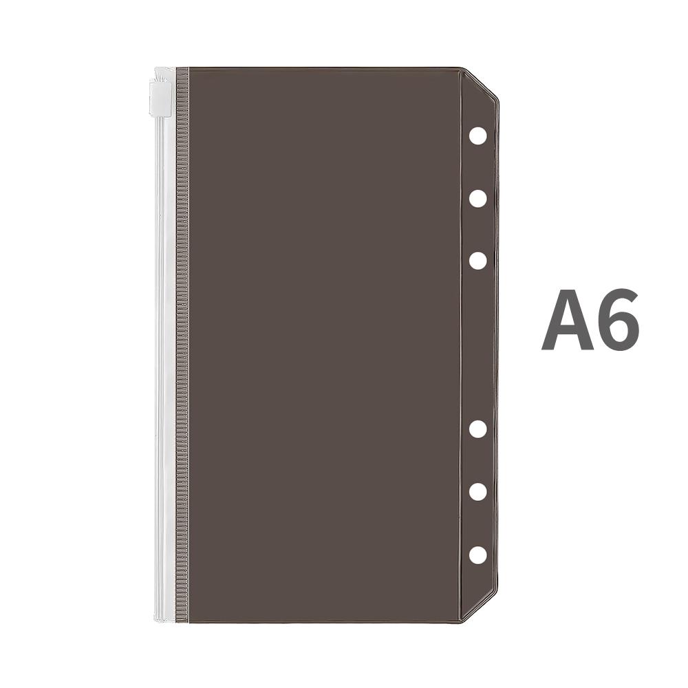 Карманы для папок A5/A6, сумка для папок из ПВХ, цветные папки на молнии для 6-кольцевых сумок для переплетов для ноутбуков, сумки для хранения документов