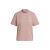 X Stella McCartney Collaboration Solid Logo Loose Fit Round Neck Short Sleeve T-Shirt Women Tops Pink HT1113