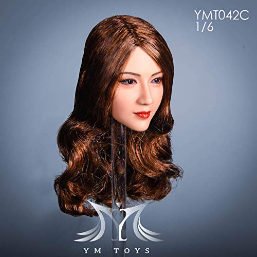 Масштабная фигурка YMTOYS YMT042C Чистые длинные волосы Каштановые волосы Красота студентки Азиатская красота Женская голова и одежда не [TOYBARJAPAN] 1/6 (тело