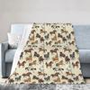 Sunset Horse Pattern Blankets Soft Warm Flannel Throw Blanket Bedding for Bed Living Room Picnic Travel Home Sofa