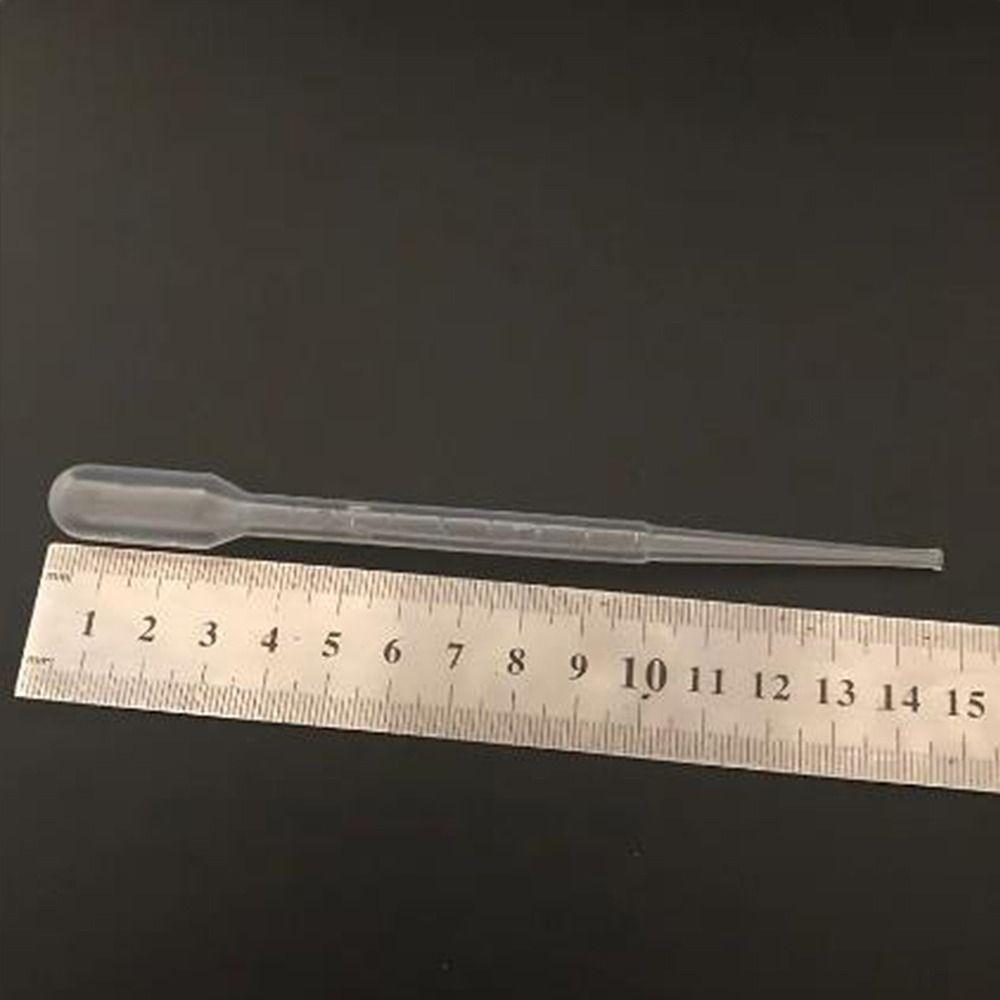 100Pcs Plastic Transfer Graduated Pipettes Clear Eye Dropper Set 2ml Liquid Dropper Science and Lab