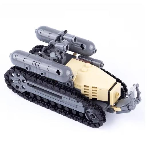 Военный США Франция Великобритания Бронированная машина MOC Конструктор Фигурка солдата Танк Орудийная тележка Пушка Медицинский грузовик Транспортная игрушка K33