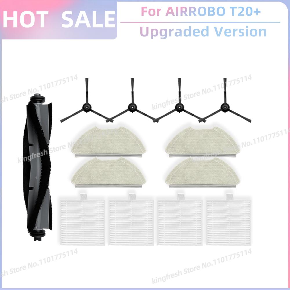 Fit For AIRROBO T20+ / T25+ / T30+ / L40+ / L50+ / L60+ / FIXR T20 Parts Main Roller Side Brush Filter Mop Cloth Pad Dust Bag
