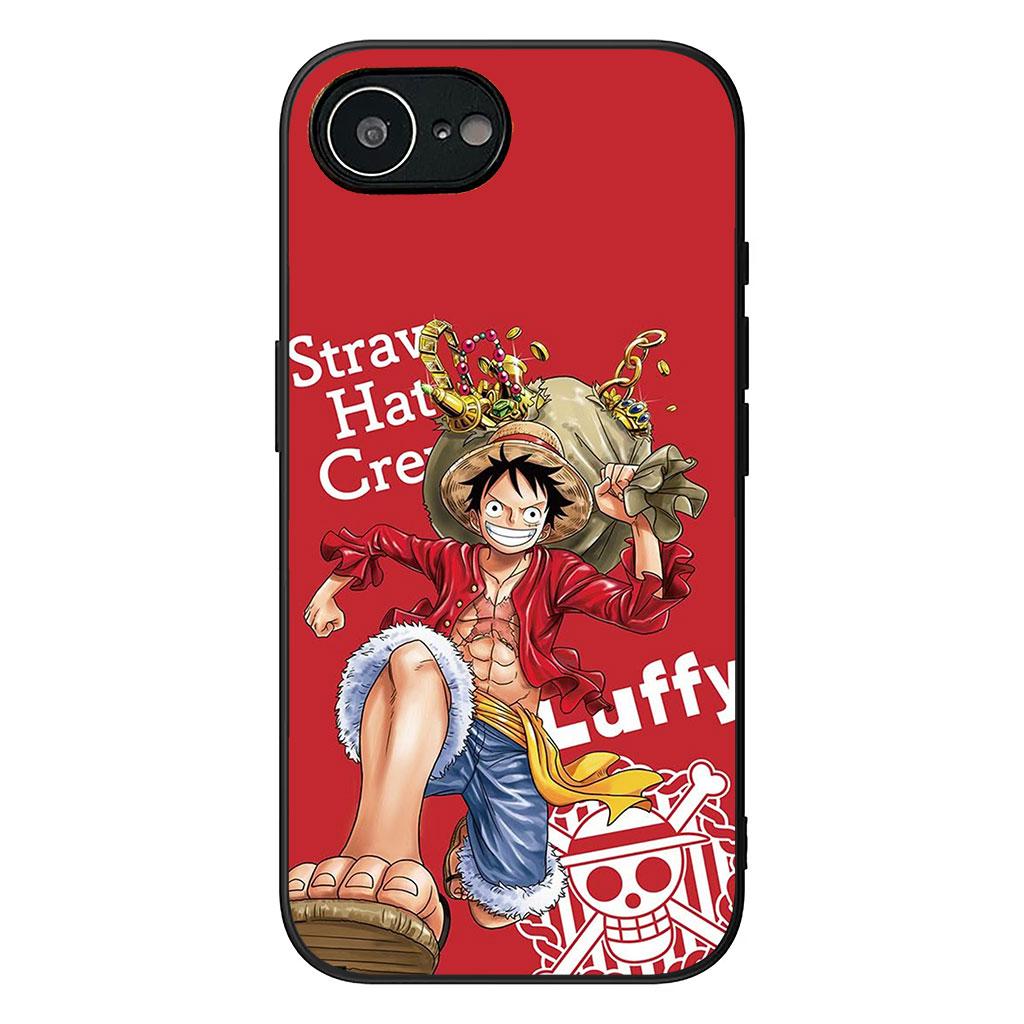 Cover for Apple iPhone 16 15 14 Plus 13 12 Mini 17 Pro Max + ProMax 16E Air 16+ 15+ Phone Case Comics Jinbe Luffy One Piece