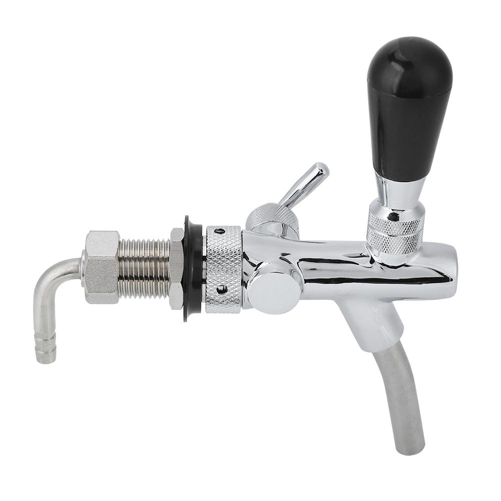 G5/8in резьба хромированная латунь нержавеющая сталь регулируемый пивной кран аксессуары для пивных кег