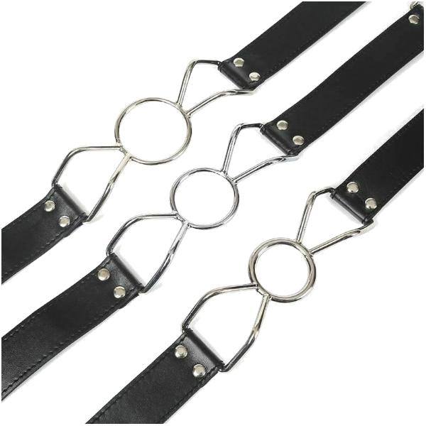 Metal Open Mouth Ring Gag Kink Fetish Restraints Gags