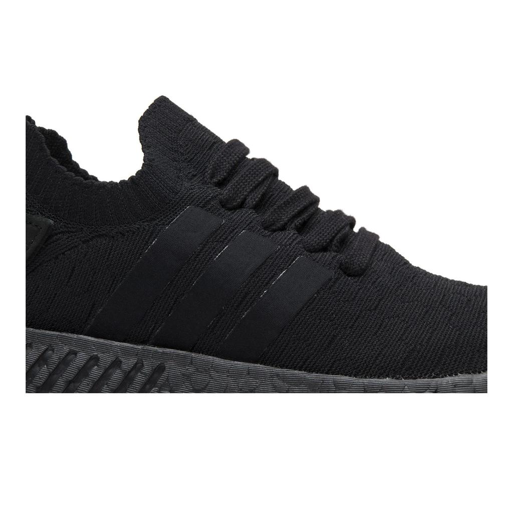 Adidas Womens NMD_R2 Primeknit 'Triple Black' (women's sizes) Core Black / Core Black / Core Black Casual Shoes BY9525
